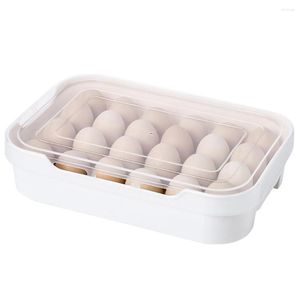 Opslagflessen eieren dienbladhouder 24 roosters doorzichtige plastic kast koelkast behoud container eierdoos