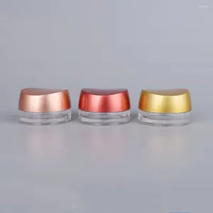 Bouteilles de rangement vides 10g acrylique or blanc or rouge crème cosmétique bac coffre récipient de soins de soins de la peau