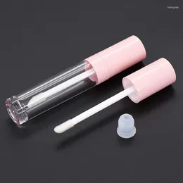 Opslagflessen leeg 6,5 ml hoge qality lip gloss buis met roze dop navulbare vloeistof oogschaduw diy draagbaar 36 pcc