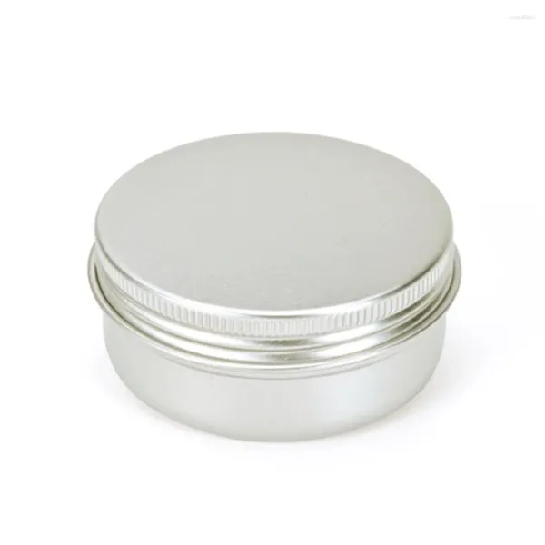 Bouteilles de rangement Pot en aluminium vide avec couvercle multitmense en boîte à cadeaux réutilisable Boucles d'oreilles CASHONES CUITS 200ML / 92 45 mm