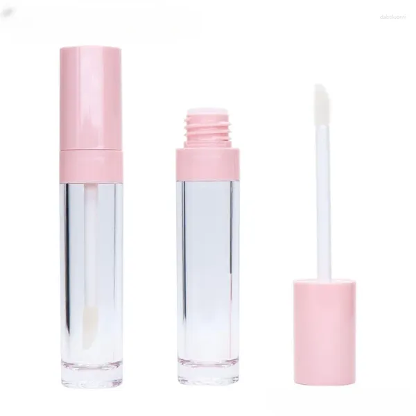 Bouteilles de rangement vide Cosmetics Emballage Big Brush Brush Lip Gloss Tube avec Blanc / Black / Nude Cap 8 ml en gros et au détail