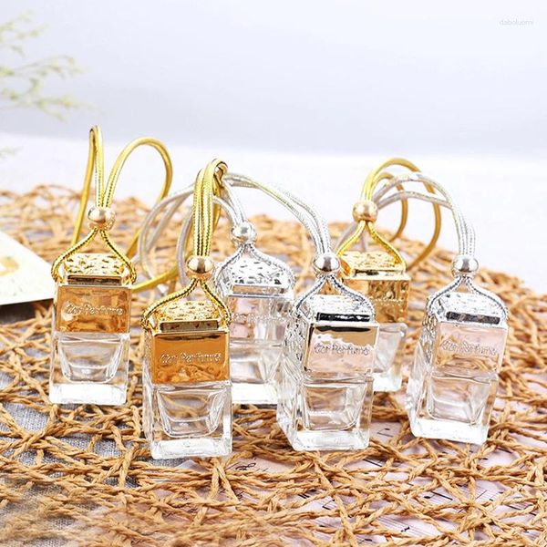 Bouteilles de stockage Bouteille en verre vide Voiture suspendue Parfum Rétroviseur Ornement Désodorisant pour huiles essentielles Diffuseur de parfum