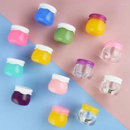 Bouteilles de rangement vides vides de haute qualité 10 g de forme de fruit en acrylique porte-cosmétique face camoute bouteille de lotion
