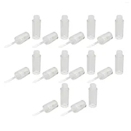 Bouteilles de rangement vide à lèvres de brillant tube de fuite transparente Bouteille de glaçure rechargeable pour le cosmétique 2 ml Clear