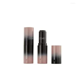 Bouteilles de rangement tube à lèvres vide 12,1 mm gradient rose noir récipient circulaire Cosmetic 50pcs