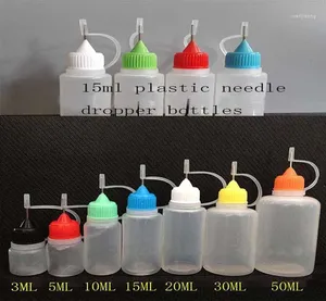 Flessen opbergde metalen naald 15 ml PE voor e vloeibare druppelaar plastic olie