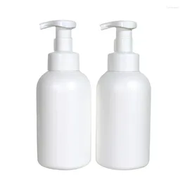 Bouteilles de rangement vide Dispensateur de savon mousse mousse blanc 500 ml de désinfection en plastique shampooing body lavage rechargeable