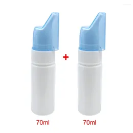 Bouteilles de stockage Vide en plastique Pompe de pulvérisation nasale Pulvérisateur Brume Nez Soins Bouteille rechargeable Bébé Enfants Adulte Soins de santé Portable 70/50 / 30ML