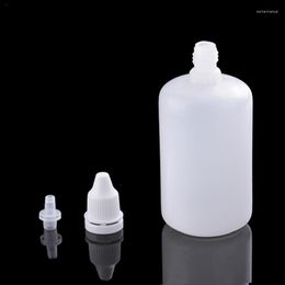 Le stockage met en bouteille le compte-gouttes liquide d'oeil 100ml en plastique portatif facile manipulant réutilisable pour le travail de ménage