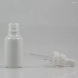 Opslagflessen gezicht serum glazen fles 20 ml opaal witte druppel etherische olie cosmetische verpakking