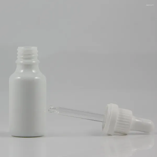 Bouteilles de rangement Face en verre sérum bouteille de 20 ml OPAL WHITE PROPORTEMENT ENTRACTION COSMETIQUE DE COSEME