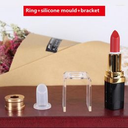 Opslagflessen mode siliconen lippenstiftvorm voor doe -het -zelf vullende enkele holte 12,1 mm goede kwaliteit cosmetische gereedschappen