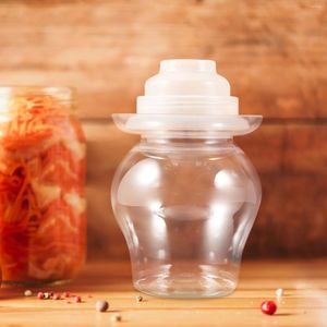 Bouteilles de stockage pot de fermentation cornichon réservoir de légumes fermentation récipient transparent