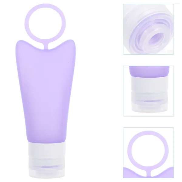 Botellas de almacenamiento que llenan el silicón del jabón de la mano del viaje de la botella del gel de silicona para los dispensadores de los artículos de tocador