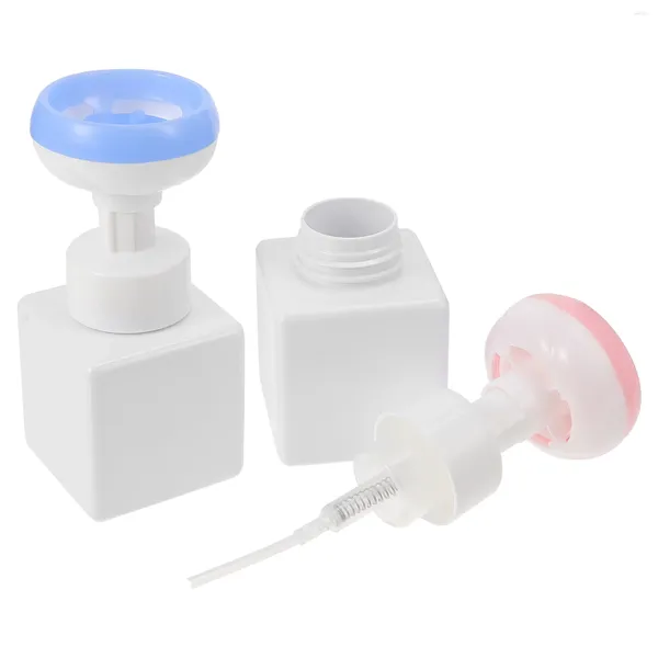 Bouteilles de rangement fleur bouteille scintillante pompe voyage petit petit sous-distributeurs de Lotion Gel douche savon pour les mains en plastique