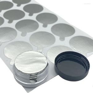 Botellas de almacenamiento, sellos de aluminio, pegatina de 10mm, 12mm, 15mm, 18mm, 21mm, 25mm, 28mm, 30mm, 38mm para frascos de tubo cosmético, sello de película, boca de botella