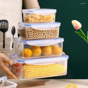 Opslagflessen Voedselcontainers Plastic picknick snack maaltijd magnetron opnieuw erigerator fruitdoos met deksel lekbestendige verzegelde container