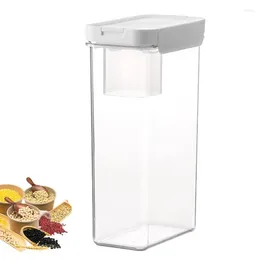 Bouteilles de stockage, conteneurs alimentaires, boîte transparente hermétique pour céréales, distributeur de céréales de cuisine réutilisable avec tasses à mesurer