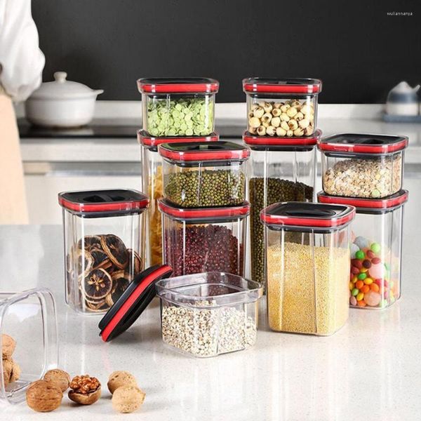 Bouteilles de stockage Alimentaire Scellé Peut Pratique Portable Incassable Fresh-keeping Clear Jar Pour El Box