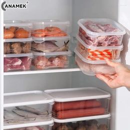 Botellas de almacenamiento Box de refrescos Alimentos apilables para la preparación de comidas y la organización de ingredientes en el refrigerador o el congelador divisor
