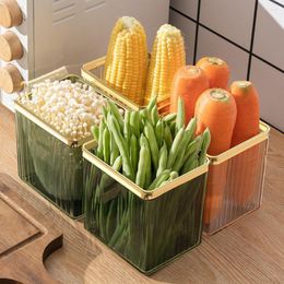 Opslagflessen koelkast vriezer doos transparant zichtbare voedselorganisator grote opening koelkast zijdeur groente fruit