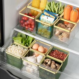 Bouteilles De Stockage Réfrigérateur Congélateur Boîte Transparent Visible Polyvalent Grande Ouverture Réfrigérateur Porte Latérale Légumes Fruits Hom