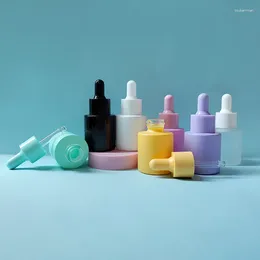 Bouteilles de rangement givrées 20 ml de parfum vide goutte gouttes à gouttes liquide à huile essentielle applicateur de bonbons coloriage cosmétique macaron