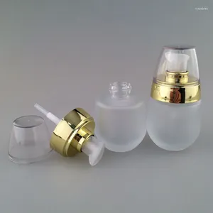 Opslagflessen mat 30 ml draagbare reisbevestigbare glazen flesverpakking voor vloeibare fundering make -up lotion basis maquiaGem 10 stks/lot