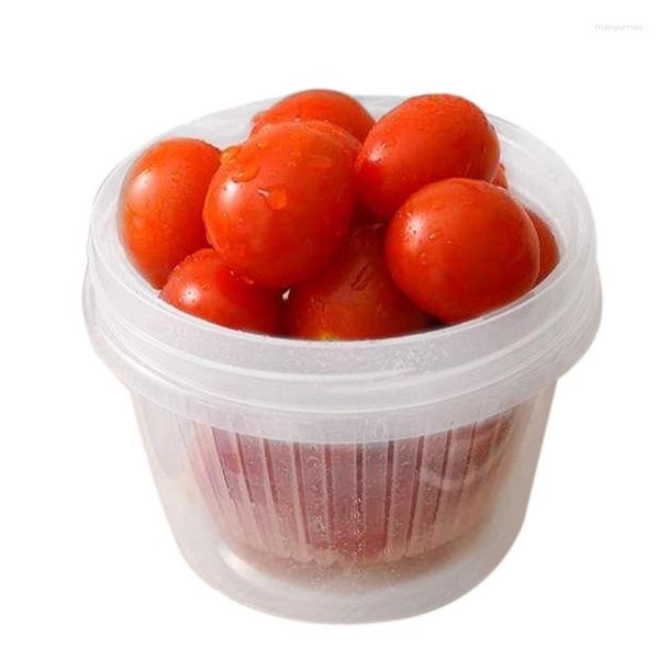 Bouteilles de stockage Conteneur d'ail Gingembre Légumes Boîte ronde scellée de gardien pour les poivrons