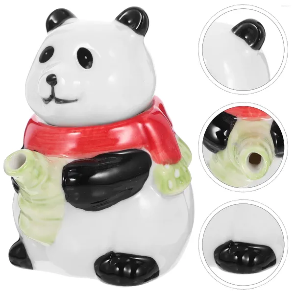 Bouteilles de stockage Panda géant bouteille de Sauce soja vinaigre de cuisine petits pots distributeurs de pots support en forme de dessin animé