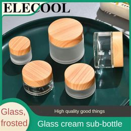 Opslagflessen Glazen fles leeg Airless pomptank Cosmetica Huidverzorgingsproducten Kleine sieraden Eenvoudige en elegante oogcrèmes Crème