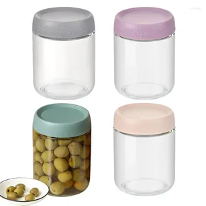 Opslagflessen glas voedselcontainers brede mond 4 stks mason potten veilige goede afdichtingbussen voor frisheid en kwaliteit