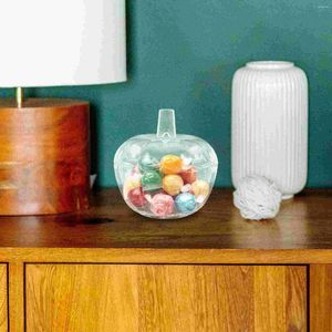 Bouteilles de stockage pot en verre bocaux de garde-manger boîte de fruits secs bonbons support domestique avec couvercle boîtes à thé en forme de citrouille