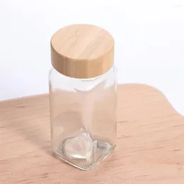 Bouteilles de rangement bocaux d'épices en verre