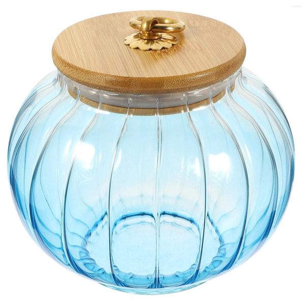 Bouteilles de rangement Jar Sweet Verre Bouteille vide avec Cap Couges de bonbon DÉCORATIVES COURT