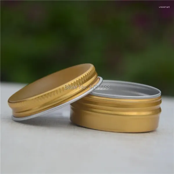 Bouteilles de rangement Jar Gold Tin Conteaux de lèvres cosmétiques 15G DÉROCATION DE LA POTE