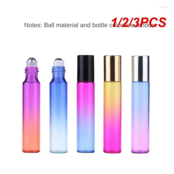 Bouteilles de rangement Gradient Couleur Verre Essential Bottle Portable Travel Cosmetic Perfume Spray Flating Refipillable
