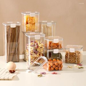 Bouteilles de rangement boîte à grain transparent en plastique scellé de réservoir de ménage alimentaires d'épices