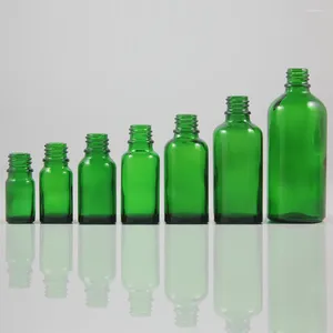 Opslagflessen groen en mat 10 ml lege parfum glazen fles voor olie lotion cosmetische verpakkingen groothandel