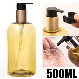 Opslagflessen Heallor 1 stks draagbare spray onderbodeming plastic goud 500 ml navulbare fles lege container lotion make-upgereedschap