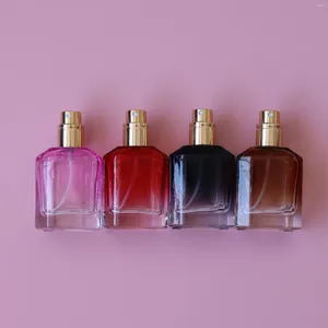 Bouteilles de rangement de bouteille de parfum haut de gamme Couleur de gradient de 30 ml