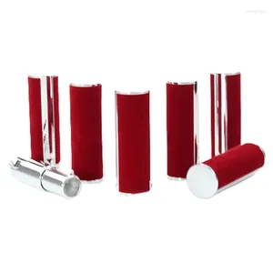 Bouteilles de stockage de haute qualité 12.1mm, rouge vide en plastique, Tube de rouge à lèvres, bouteille d'emballage cosmétique, conteneur Portable élégant 20 pièces