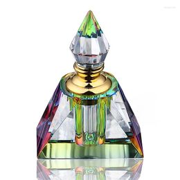 Botellas de almacenamiento Botella de perfume de cuerpo de cristal de alto grado Botella pequeña Volumen Dividado Material de color bordado de aceite esencial dividido Regalo vacío