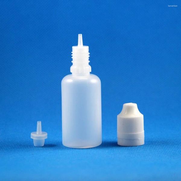 Bouteilles de rangement de haute qualité 30 ml PE Plastic Plastic Président Drive-Tamper Cap