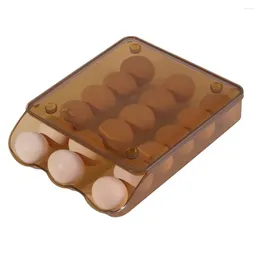 Bouteilles de rangement marque de haute qualité Boîte d'oeuf durable 7 ° SLOPE POUR FRIGET CUISINE PP Couvercle amovible 16 21 22,5 cm