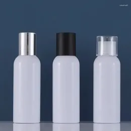 Opslagflessen Hoogwaardige Pet Plastic Lege White Cosmetic 100ml 3oz Toner Cream Lotion Bottle met dop