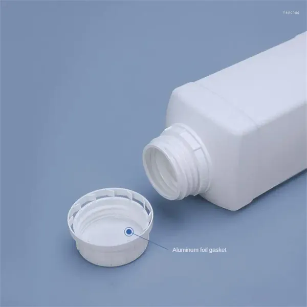 Bouteilles de rangement bouteille en plastique de haute qualité avec conteneur de matériau HDPE bleu pour échantillon de qualité alimentaire réactif liquide