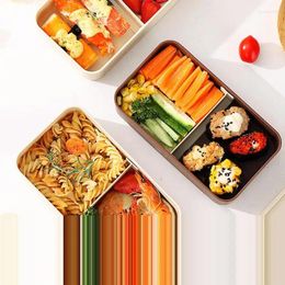 Opslagflessen Japanse lunchcontainers 2-laags verzegelde stapelbare doos met compartimenten herbruikbare set bag lepel vork