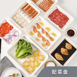Bouteilles de rangement style japonais plateau coulé plat côté ménage plaque de pot de potage réfrigérateur ingrédients fruits et légumes classification