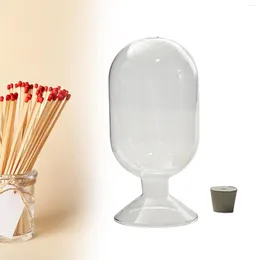 Opslagflessen Jar kaarsen levert lichtgewicht decoratieve wedstrijden glazen fles voor huis naast bed salon schoonheidswinkel slaapkamer